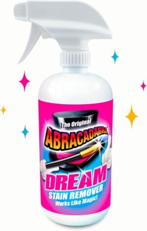 Abracadabra® Dream Stain Remover - 16oz Instant Stain Treatment for Fresh Spills & Set-In Stains, Kid & Pet Safe, Zero Bleach or Peroxide - For Clothing, Upholstery & Carpet - the perfect prewash