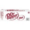 Diet Dr Pepper Soda, 12 fl oz cans, 12 pack