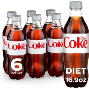 Diet Coke Diet Soda, 16.9 fl oz Bottles, 6 Pack - Cola Soft Drinks