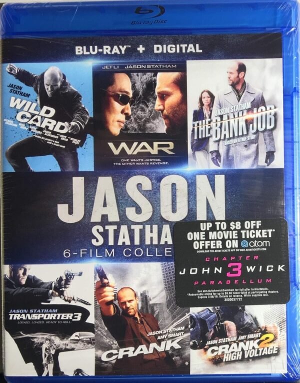 Jason Statham: 6-Film Collection (The Bank Job / Crank / Crank 2: High Voltage / Transporter 3 / War / Wild Card) [Blu-ray + Digital HD]