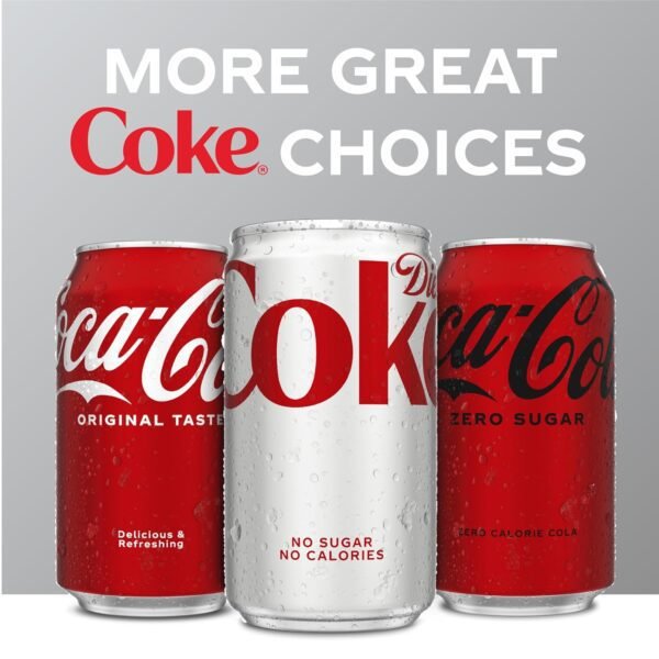 Diet Coke Soda Soft Drinks, 12 fl oz Fridge Pack Cans, 12 Pack - Cola Flavored Diet Soda Soft Drinks