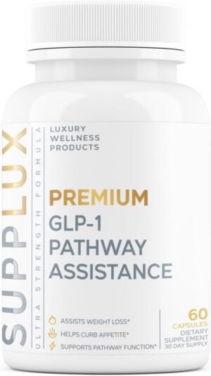 GLP-1 Pathway Assistance - Weight Loss Pills for Women & Fat Burner for Men + Appetite Suppressant w/ 5 Ingredients | Diet Supplement Pills | 3rd Party Tested Supplement - 60 Capsules for Adults