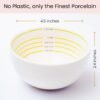 Uba Portion Control Bowl (PORCELAIN) for Measuring, Bariatric Diet, Diabetes & Healthy Eating