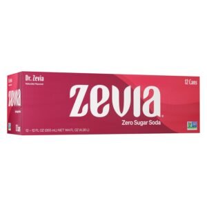 Zevia Zero Sugar Soda, Dr. Zevia, 12 Ounce Cans (Pack of 12)