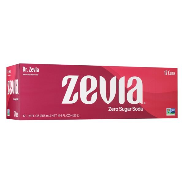 Zevia Zero Sugar Soda, Dr. Zevia, 12 Ounce Cans (Pack Zevia Zero Sugar Soda, Dr. Zevia, 12 Ounce Cans (Pack of 12)
