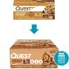 Quest Nutrition Chocolate Chip Cookie Dough Protein Bars, High Protein, Low Carb, Gluten Free, Keto Friendly, 12 Count