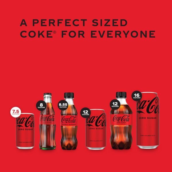 Coca-Cola Coke Zero Sugar Diet Soda, 10 Pack