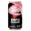 Dr Pepper Zero Strawberries and Cream Soda, 12 fl oz cans, 12 Pack