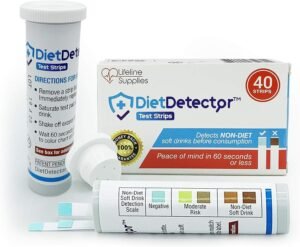 Detects Non-Diet Soft Drinks Before Accidental Consumption - A Must Have for Diabetics and The Health Conscious - 40 Strips Per Box