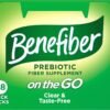 Benefiber On The Go Prebiotic Fiber Supplement Powder for Digestive Health, Daily Fiber, Unflavored - 28 Sticks (3.92 Ounces)