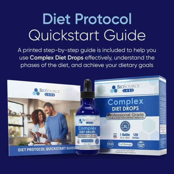 71DbBjnB4DL._AC_SL1500_.jpg BioSource Labs Complex Diet Drops – Best Natural Drops for Men and Women (1 Bottle, 2 fl oz) - 30 Day Supply