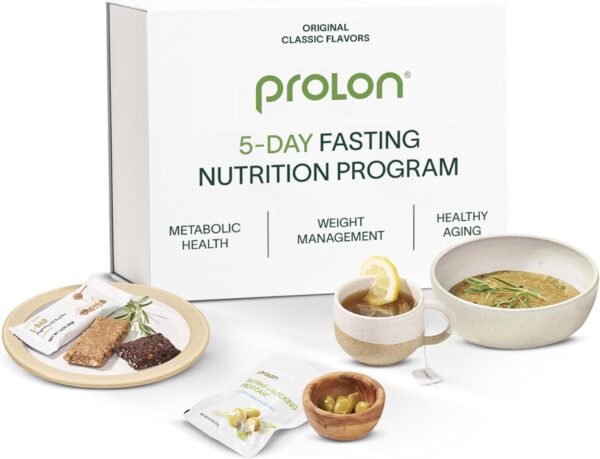 Prolon 5 Day Fasting Kit | Fasting Program for Women & Men | Developed to Not Break Your Fast | Low Calorie Pre Made Meals & Snacks | Plant Based Ingredients for Diet Support | Classic Flavors