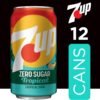 7UP Tropical Zero Sugar Soda, 12 fl oz cans, 12 pack