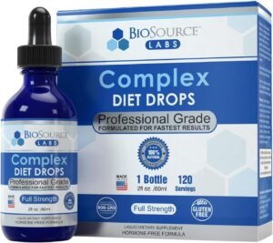 BioSource Labs Complex Diet Drops – Best Natural Drops for BioSource Labs Complex Diet Drops – Best Natural Drops for Men and Women (1 Bottle, 2 fl oz) - 30 Day Supply
