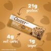 Quest Nutrition Chocolate Chip Cookie Dough Protein Bars, High Protein, Low Carb, Gluten Free, Keto Friendly, 12 Count