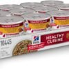 Hill's Science Diet Healthy Cuisine, Adult 1-6, Great Taste, Wet Cat Food, Roasted chicken & Rice Stew, 2.8 oz Can, Case of 24