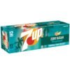 7UP Tropical Zero Sugar Soda, 12 fl oz cans, 12 pack