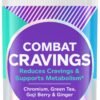 OLLY Combat Cravings, Metabolism & Energy Support Supplement,1000 mcg Chromium, Green Tea, Goji Berry, Ginger - 30 Count