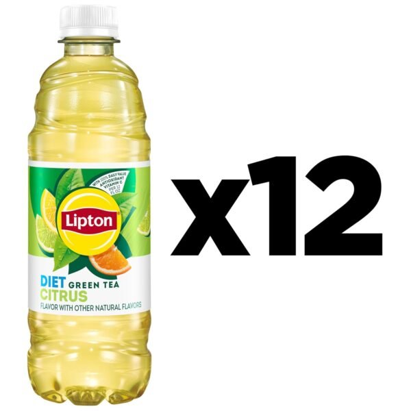 71hfwvt49L._SL1500_.jpg Lipton Diet Green Tea Citrus, 16.9 Fl Oz Bottles (Pack of 12)