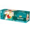7UP Tropical Zero Sugar Soda, 12 fl oz cans, 12 pack