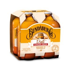 Bundaberg Diet Ginger Beer, 12.7 Fl Oz (Pack of 4)