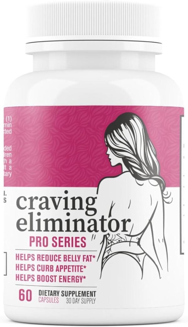 Craving Eliminator PRO Series - Supports GLP-1 Pathway Function, Weight Loss Pills for Women & Fat Burner + Appetite Suppressant | 3rd Party Tested Supplement - 60 Capsules to Lose Weight