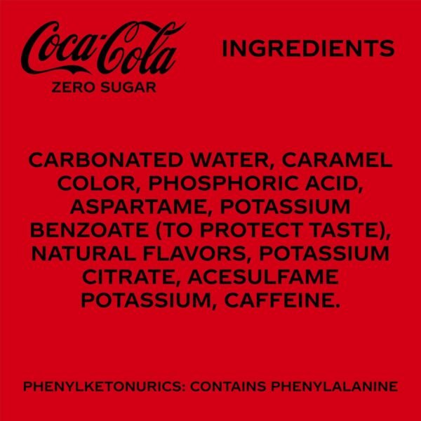 Coca-Cola Coke Zero Sugar Diet Soda, 10 Pack