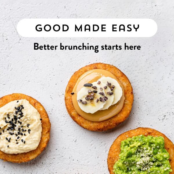 815M5iXqVL._SL1440_.jpg Strong Roots Sweet Potato Hash Browns, 7 Frozen Patties, Vegan & Gluten Free, Low in Sugar, Salt & Saturated Fat, No Trans Fat