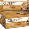 Quest Nutrition Chocolate Chip Cookie Dough Protein Bars, High Protein, Low Carb, Gluten Free, Keto Friendly, 12 Count