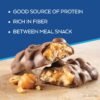 Atkins Caramel Chocolate Nut Roll Snack Bar, Protein Snack , 7g Protein, 2g Sugar, Rich in Fiber, 16 Count