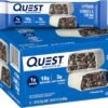 Quest Nutrition Crispy Cookies & Cream Hero Protein Bar, 18g Quest Nutrition Crispy Cookies & Cream Hero Protein Bar, 18g Protein, 1g Sugar, 3g Net Carb, Gluten Free, Protein Snack, Keto Friendly, 12 Count