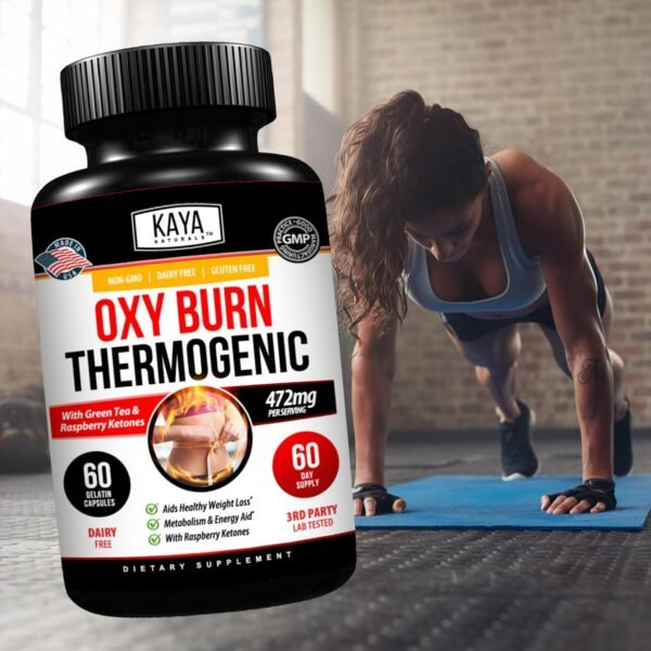 Kaya Naturals Supreme Fat Burner - Weight Loss Pills Women & Men - Appetite Suppressant Supplement - Powerful Thermogenic Diet Pills - Natural Energy Boost Oxy Burn 60 Count