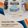 81uR3YTMbgL._AC_SL1500_.jpg Garden of Life Protein Powder, Vegan Protein Powder, BCAA, Probiotics & Digestive Enzymes, Gluten & Lactose Free, Vanilla, 1.5 LB