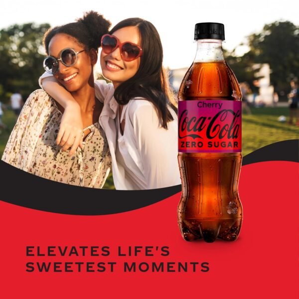 Coca-Cola Zero Sugar Cherry Diet Soda Soft Drink, 16.9 fl oz, 6 Pack