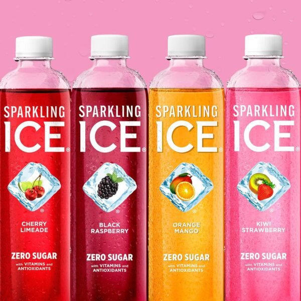 91cIogb5ggL._SL1500_.jpg Sparkling Ice Purple Variety Pack, Flavored Water, Zero Sugar, with Vitamins and Antioxidants, 17 fl oz, 12 count (Black Raspberry, Cherry Limeade, Orange Mango, Kiwi Strawberry)