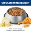 Hill's Science Diet Adult 1-6 Perfect Weight Dry Dog Food, Chicken & Brown Rice, 25 lb. Bag