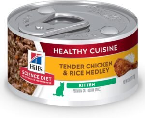Hill's Science Diet Healthy Cuisine, Kitten, Great Taste, Wet Cat Hill's Science Diet Healthy Cuisine, Kitten, Great Taste, Wet Cat Food, Chicken & Rice Stew, 2.8 oz Can, Case of 24