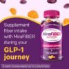 MiraFIBER Gummies from The Makers of MiraLAX, 8g of Daily Fiber Per Serving, Metabolism Support with B Vitamins, Gut Health for Men & Women, Prebiotic Fiber Gummies for Adults, Mixed Fruit Flavor 72Ct