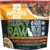 Nature's Diet Simply Raw® Freeze-Dried Raw Whole Food Meal - Makes 18 Lbs Fresh Raw Food With Muscle, Organ, Bone Broth, Whole Egg, Superfoods, Fish Oil Omega 3, 6, 9, Probiotics, Prebiotics (Chicken)