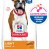 71OIL1i0-IL._AC_SL1500_.jpg Hill's Science Diet Light , Adult 1-6, Weight Management Support, Dry Dog Food, Chicken & Barley, 15 lb Bag