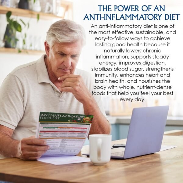 71VrgOMqQuL._AC_SL1500_.jpg Set 3 Anti-Inflammatory Food Charts - Anti Inflammatory Diet for Beginners, Foods to Eat & Avoid, Arthritis Diet Guide, Healthy Grocery & Nutrition Plan, Recipes & Meal Guide