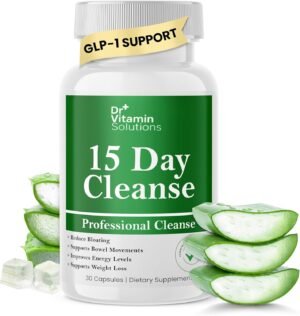 15 Day Gut Cleanse Detox for Women, GLP-1 Support - Natural Colon & Detox Cleanse for Weight Loss - Bloating & Constipation Relief - Flushes Toxins & Supports Immunity - 30 Ct.