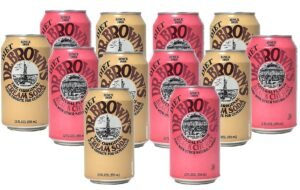 Dr. Browns Soda 12 pack (6) Diet Cream Soda and (6) Diet Black Cherry 12 fl oz Cans