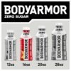 BODYARMOR ZERO Sugar Fruit Punch Electrolyte Drink, Natural Flavors, 16 Fl Oz Bottles (12 Pack), B Vitamins & Antioxidants Sugar Free Hydration