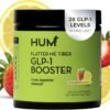 HUM Flatter Me Fiber Supplement for Women & Men, Prebiotics & Digestive Enzymes to Support Weight & Bloating, Digestive & Gut Health, Fiber Powder Drink Mix, Strawberry Lemon - 10 Servings