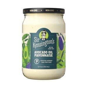 Sir Kensington's Mayonnaise Avocado Oil Mayo Keto Diet & Paleo Diet Certified Gluten Free & Non-GMO Project Verified Condiment 12 oz