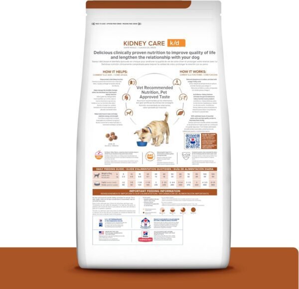71wLXhZpwL._AC_SL1500_.jpg Hill's Prescription Diet k/d Kidney Care with Chicken Dry Dog Food, Veterinary Diet, 8.5 lb. Bag