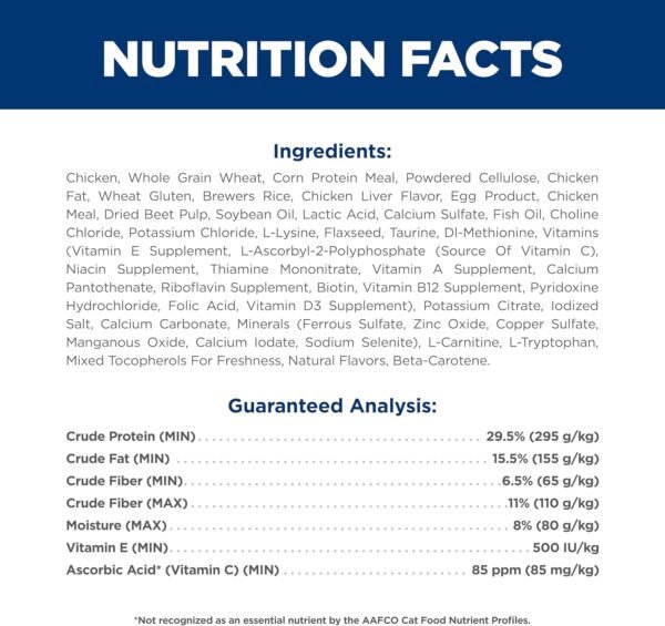 Hill's Science Diet Urinary Hairball Control, Adult 1-6, Urinary Track Health & Hairball Control Support, Dry Cat Food, Chicken Recipe, 15.5 lb Bag