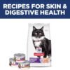 8185ArHhgUL._AC_SL1500_.jpg Hill's Science Diet Adult 1-6 Sensitive Stomach & Skin Dry Cat Food, Grain Free Salmon & Yellow Peas, 13 lb. Bag (Updated Formula)