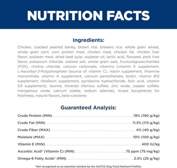 Hill's Science Diet Adult 1-6, Adult 1-6 Premium Nutrition, Dry Dog Food, Chicken & Barley, 35 lb Bag